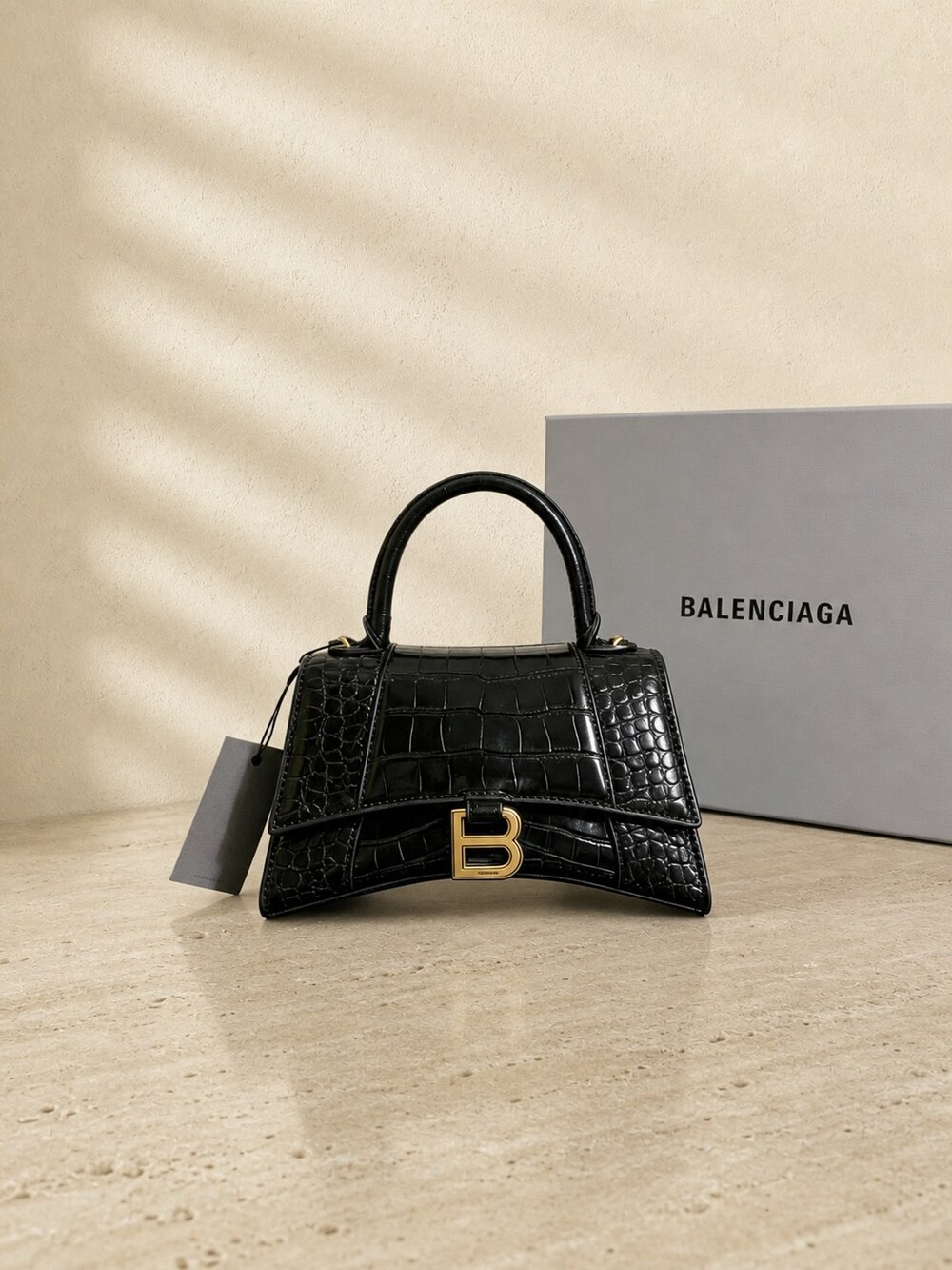 Top Handle Handbag | Balenciaga Hourglass Small | 5935461LRGM1000